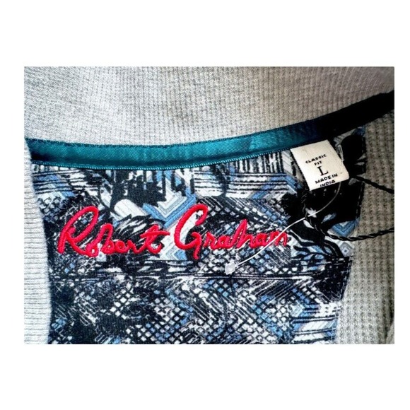 Robert Graham Gray Lightweight Jacket Men’s Large - Picture 7 of 7